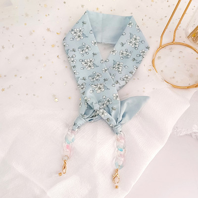 Lanț de ochelari de eșarfă colorată Boemia pentru femei, cu flori de vară, cu puncte, pentru ochelari de soare, șnur, accesorii de bijuterii de modă