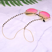 Crystal Pearl Ochelari de soare Lanț Gât Snur Mărgele Suport ochelari de lectură Chic Moda Femei Mască Cureaua Ochelari Lanțuri