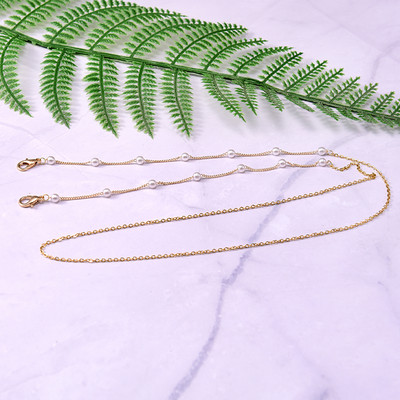 Crystal Pearl Ochelari de soare Lanț Gât Snur Mărgele Suport ochelari de lectură Chic Moda Femei Mască Cureaua Ochelari Lanțuri