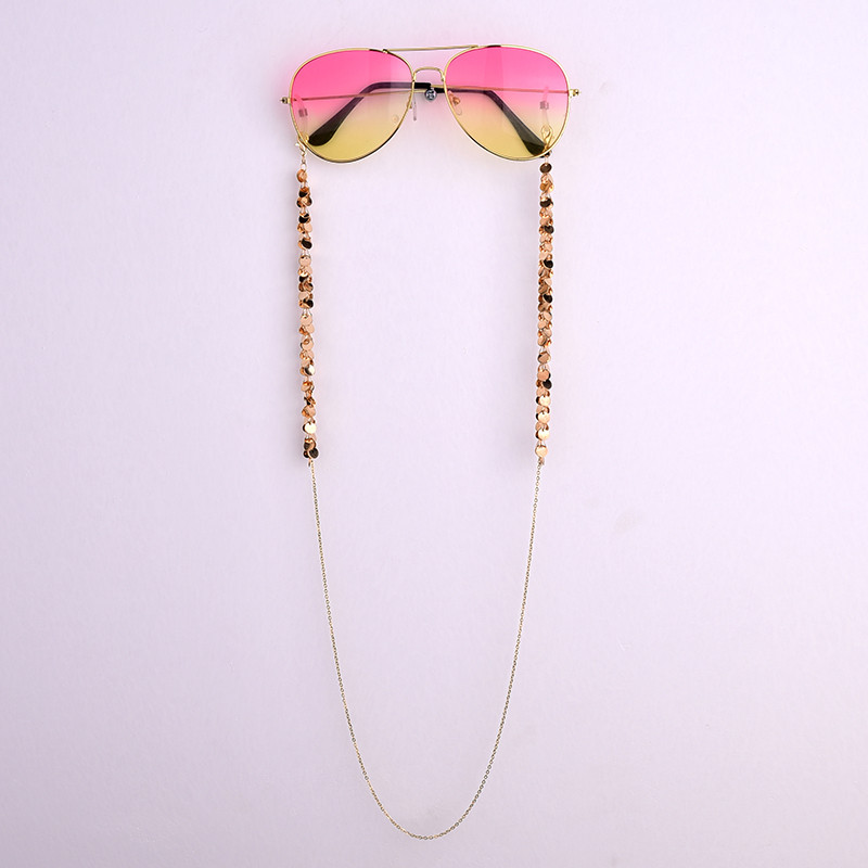 Crystal Pearl Ochelari de soare Lanț Gât Snur Mărgele Suport ochelari de lectură Chic Moda Femei Mască Cureaua Ochelari Lanțuri