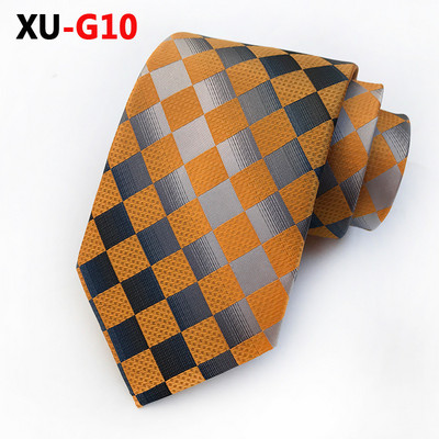 Moda bărbați de lux mătase cravată Culoare în formă strălucitoare carouri cravate geometrice pentru bărbați rochie formală petrecere de nuntă Gravatas