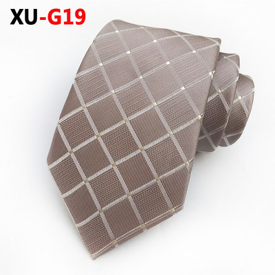 Moda bărbați de lux mătase cravată Culoare în formă strălucitoare carouri cravate geometrice pentru bărbați rochie formală petrecere de nuntă Gravatas