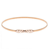 GK női női lányok divatos öv buliba estélyi ruhához elegáns vintage vékony Skinny Punk elasztikus ötvözet öv arany derékpánt