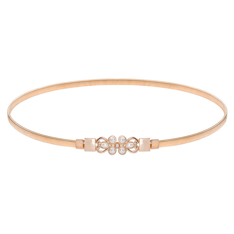 GK női női lányok divatos öv buliba estélyi ruhához elegáns vintage vékony Skinny Punk elasztikus ötvözet öv arany derékpánt