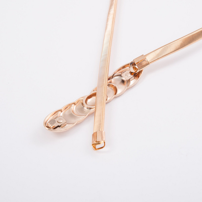 GK női női lányok divatos öv buliba estélyi ruhához elegáns vintage vékony Skinny Punk elasztikus ötvözet öv arany derékpánt