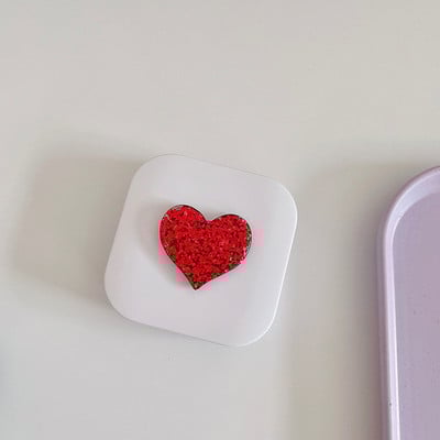 Glitter Heart Square Style Naiste kosmeetika kontaktläätsede ümbris Kontaktläätsede karp silmade hooldamiseks Reisikomplekti hoidik