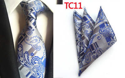 Klasični komplet rupčića sa svilenom kravatom za vjenčanje