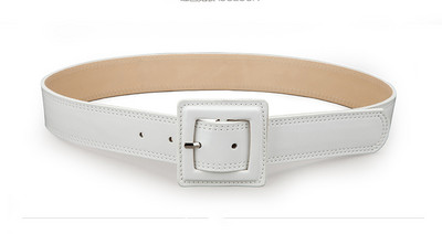 Curele largi de talie din piele strălucitoare pentru femei, centură de talie, modă de lux, pentru femei, cu cataramă pătrată, rochie roșie.