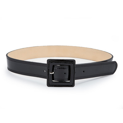 Curele largi de talie din piele strălucitoare pentru femei, centură de talie, modă de lux, pentru femei, cu cataramă pătrată, rochie roșie.