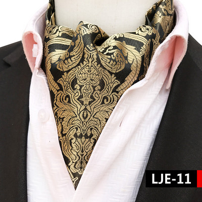 Luksuslikud meeste vintage Paisley ruudulised täpilised pulmalised pidulikud Cravat Ascot lipsud
