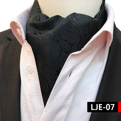 Luksuslikud meeste vintage Paisley ruudulised täpilised pulmalised pidulikud Cravat Ascot lipsud