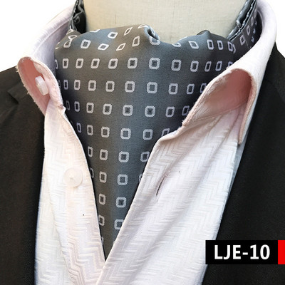 Luksuslikud meeste vintage Paisley ruudulised täpilised pulmalised pidulikud Cravat Ascot lipsud