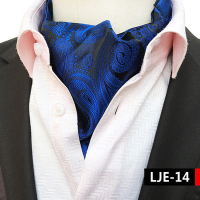 Luksuslikud meeste vintage Paisley ruudulised täpilised pulmalised pidulikud Cravat Ascot lipsud