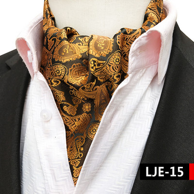 Luksuslikud meeste vintage Paisley ruudulised täpilised pulmalised pidulikud Cravat Ascot lipsud