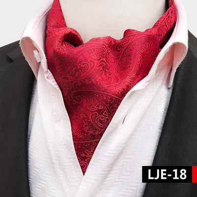 Luksuslikud meeste vintage Paisley ruudulised täpilised pulmalised pidulikud Cravat Ascot lipsud