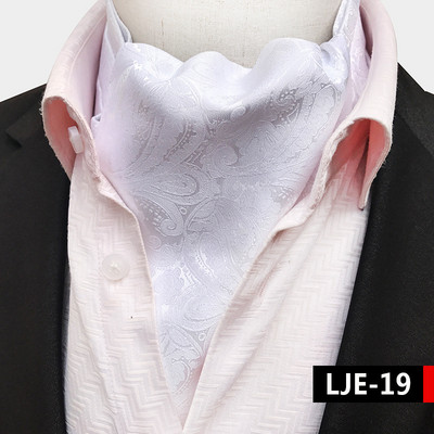 Luksuslikud meeste vintage Paisley ruudulised täpilised pulmalised pidulikud Cravat Ascot lipsud