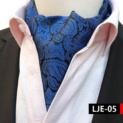 Luksuslikud meeste vintage Paisley ruudulised täpilised pulmalised pidulikud Cravat Ascot lipsud
