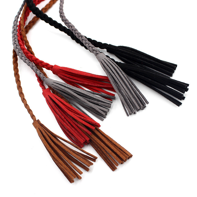 AWAYTR zamšādas auduma mezglota plāna josta ar augstu jostasvietu pušķis Cummerbund šauri regulējami aksesuāri kleitai ikdienas biksēm, džinsiem