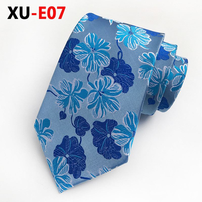 Narančasto plave cvjetne kravate Muške svilene jacquard tkane kravate za muškarce Poslovno odijelo Muška kravata