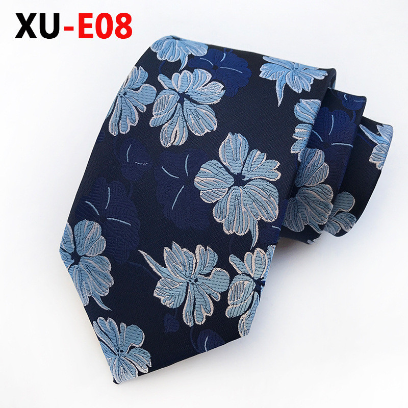 Narančasto plave cvjetne kravate Muške svilene jacquard tkane kravate za muškarce Poslovno odijelo Muška kravata