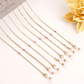 Jednostavne naočale od legure zlatne boje Lanac Maska Naočale Lanci Uzica Remen Uže Ležerno Modni nakit 2022. Poklon Novo