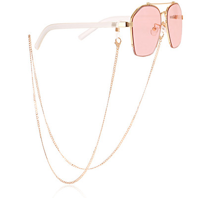 Jednostavne naočale od legure zlatne boje Lanac Maska Naočale Lanci Uzica Remen Uže Ležerno Modni nakit 2022. Poklon Novo