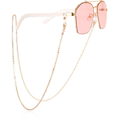 Jednostavne naočale od legure zlatne boje Lanac Maska Naočale Lanci Uzica Remen Uže Ležerno Modni nakit 2022. Poklon Novo