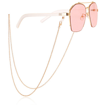 Jednostavne naočale od legure zlatne boje Lanac Maska Naočale Lanci Uzica Remen Uže Ležerno Modni nakit 2022. Poklon Novo