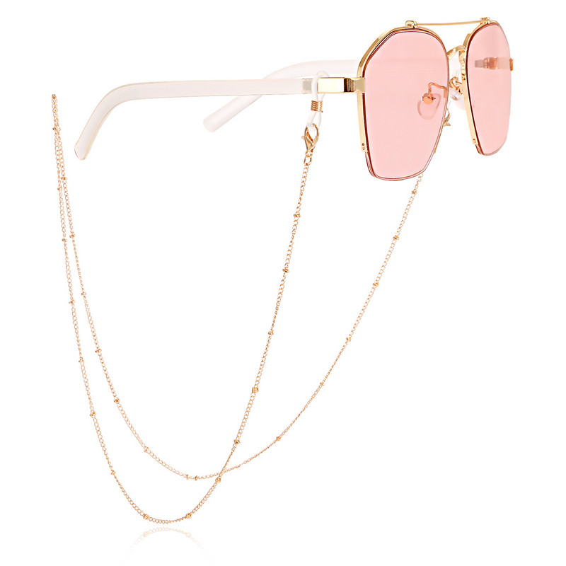 Jednostavne naočale od legure zlatne boje Lanac Maska Naočale Lanci Uzica Remen Uže Ležerno Modni nakit 2022. Poklon Novo