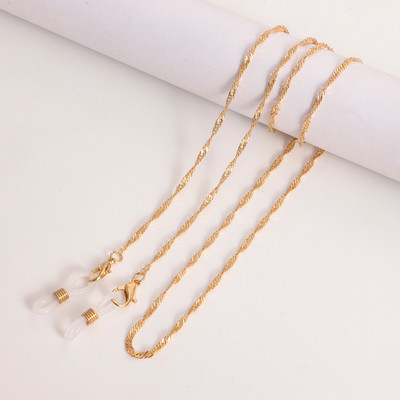 Lanci s vodenim valovima od legure Uže za naočale za žene Držač za masku Lanci za naočale Uže za oči Anti-lost Modni nakit 2022. Jednostavan