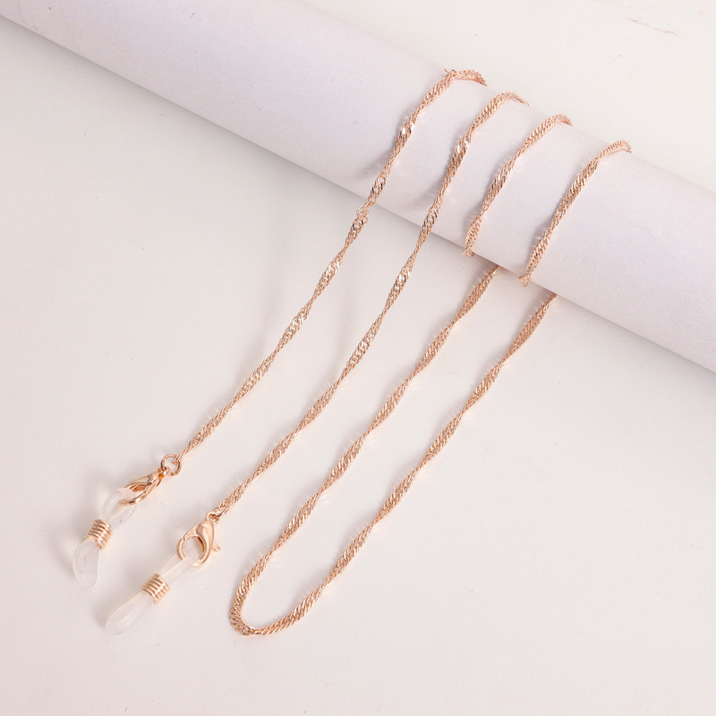 Lanci s vodenim valovima od legure Uže za naočale za žene Držač za masku Lanci za naočale Uže za oči Anti-lost Modni nakit 2022. Jednostavan