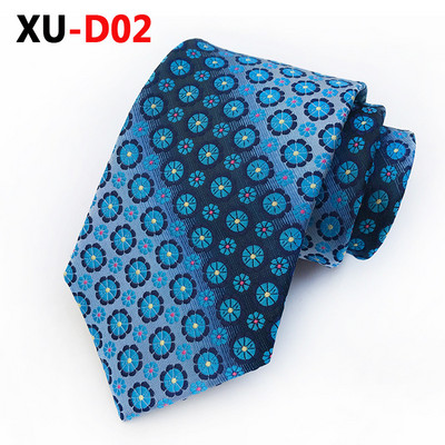 2018. Nova svilena višebojna točkasta plava kravata Poslovna modna luksuzna kravata Svečani dodaci za haljine Muške kravate