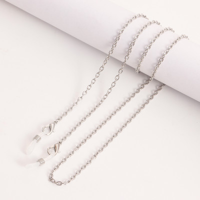 Paprasto stiliaus lydinio grandinėlės akiniai dirželiai moterims aukso sidabro spalvos kaukės laikiklis dirželis nuo praradimo 2022 m. madingi papuošalai Nauja