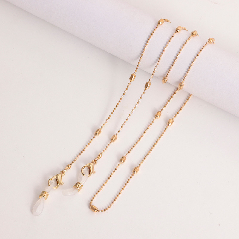 Alloy Beads Αλυσίδες Γυαλιά Κορδόνια για Γυναικείες Μασκοθήκη Γυαλιά Γυαλιά Αλυσίδες Κορδόνι Anti-lost 2022 Fashion Jewelry Simple New