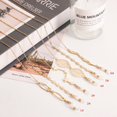 Ötvözet Szív Pillangó Levele Szemüveg Láncok Zsinórok Női Maszktartó Szemüvegek Lánczsinórok Elveszett 2022-es divatékszerek