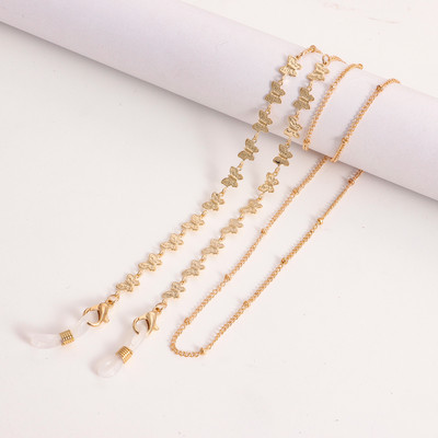 Ötvözet Szív Pillangó Levele Szemüveg Láncok Zsinórok Női Maszktartó Szemüvegek Lánczsinórok Elveszett 2022-es divatékszerek