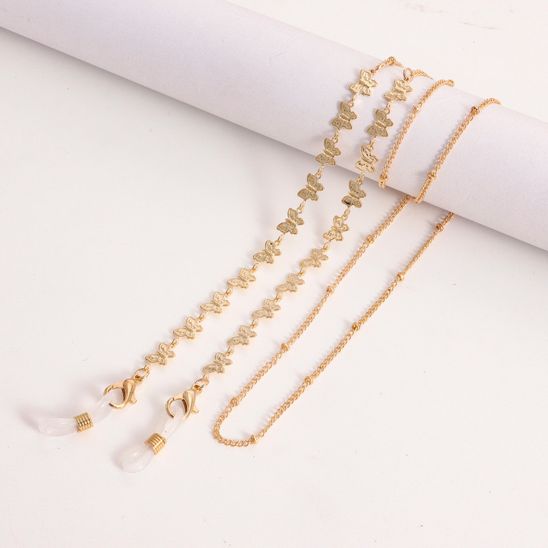 Ötvözet Szív Pillangó Levele Szemüveg Láncok Zsinórok Női Maszktartó Szemüvegek Lánczsinórok Elveszett 2022-es divatékszerek