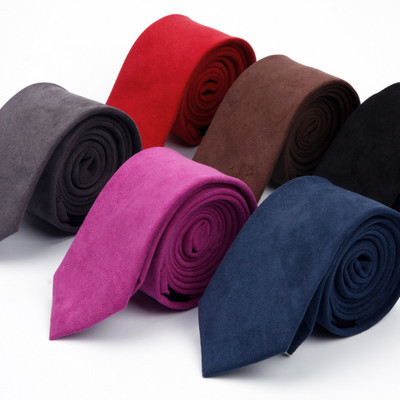 Νέα Μόδα Μασίφ Micro Suede Γραβάτες Γαμπρός Δερμάτινη Γραβάτα Ανδρική Καρό Μαλακό Κραβάτ για Άντρες Πεταλούδα Gravata Ανδρική Γραβάτα Γάμου