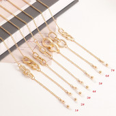 Ötvözet szemüvegek lánc arany színű napszemüveg pántok maszk nyaklánc női nyaktartó kötélszíj 2022 divat ékszerek új