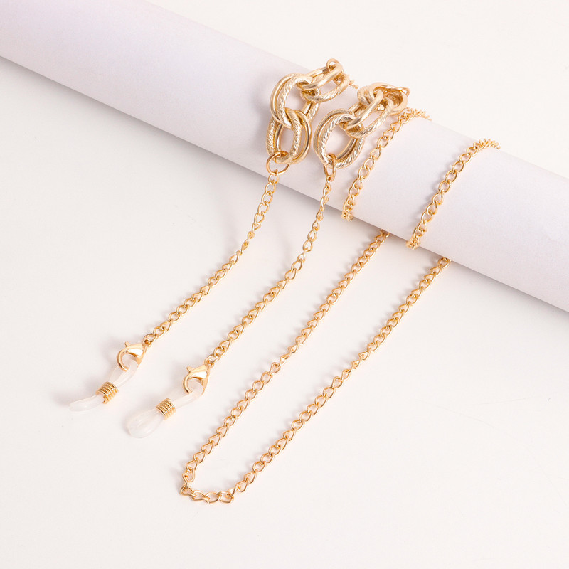 Ötvözet szemüvegek lánc arany színű napszemüveg pántok maszk nyaklánc női nyaktartó kötélszíj 2022 divat ékszerek új