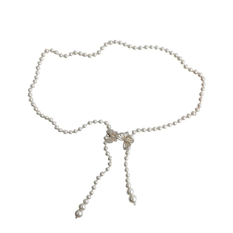 Ženski lanac Biserni remen Modni remen Luksuzni lanac oko struka za haljinu Rese Dekoracija Leptir cvijet Vjenčani lanac Remen 401