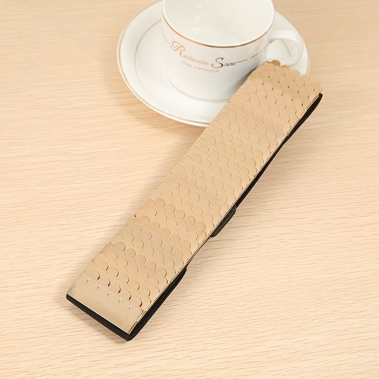 Cataramă metalică de modă pentru damă, centură lată elastică, decorare nouă, centură de rochie pentru femei, curele de brand de lux de calitate superioară pentru femei