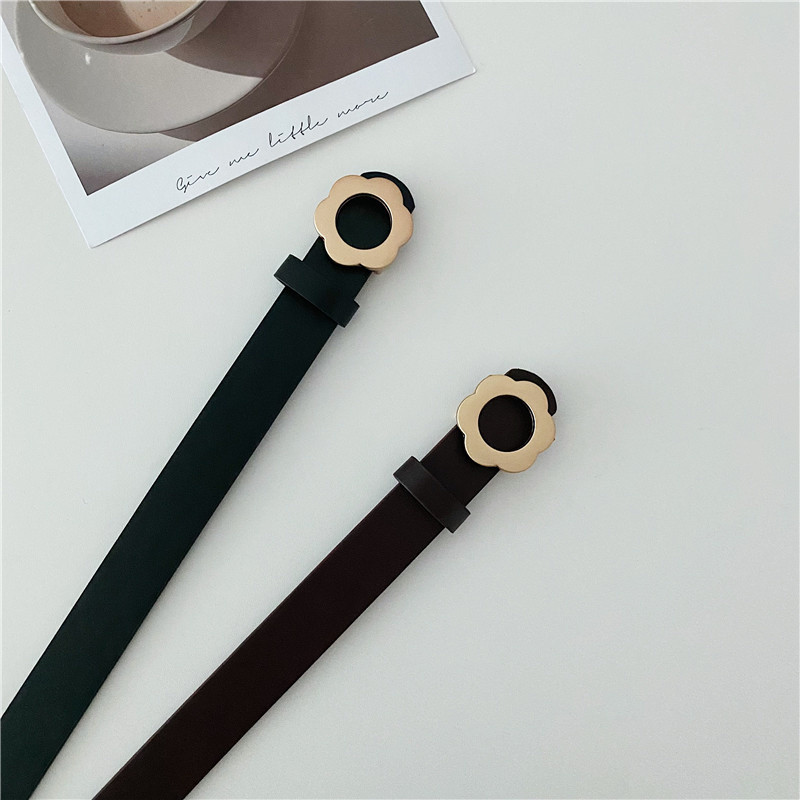 Modni visokokvalitetni ženski remen u obliku cvijeta, ukrasni remen s kopčom, PU kožni remen za žene, svestrani remen za traperice