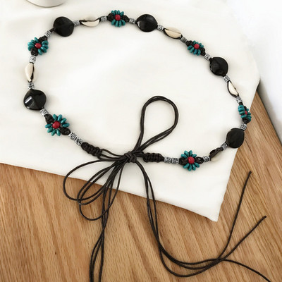 Tanki pleteni ženski pojasevi Jednostavno uže oko struka za haljinu Pojas za korzet Pojas za žene Retro remen visokog struka