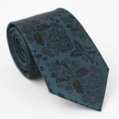 Noutate Cravate de modă pentru bărbați Cravată albastră de 8 cm Cravată în carouri cu dungi pentru bărbați Papion cu cachetele floral Cadou de nuntă