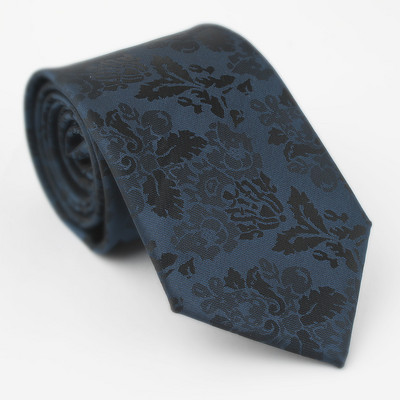 Noutate Cravate de modă pentru bărbați Cravată albastră de 8 cm Cravată în carouri cu dungi pentru bărbați Papion cu cachetele floral Cadou de nuntă