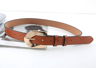 Nauja madinga PU odinė moteriška diržo metalinė sagtis juosmens dirželiai Dizainerė moteriška suknelė Kelnės Dekoratyvinė juosmens juosta