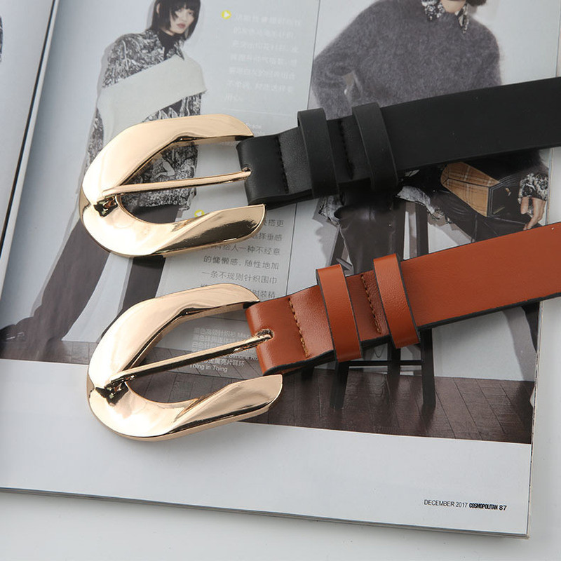 Nauja madinga PU odinė moteriška diržo metalinė sagtis juosmens dirželiai Dizainerė moteriška suknelė Kelnės Dekoratyvinė juosmens juosta