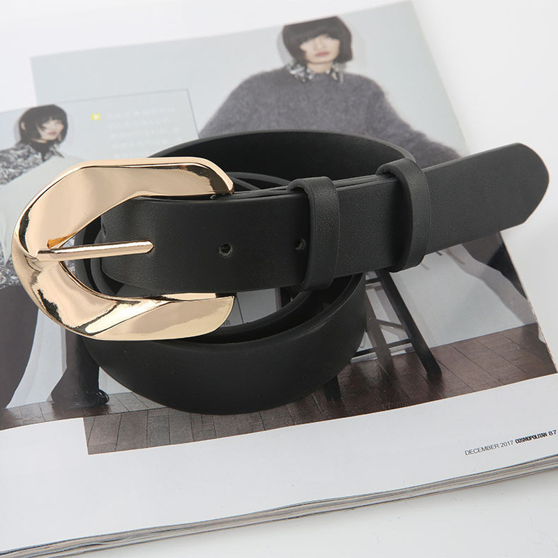 Nauja madinga PU odinė moteriška diržo metalinė sagtis juosmens dirželiai Dizainerė moteriška suknelė Kelnės Dekoratyvinė juosmens juosta