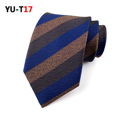 Nova muška kravata Klasična mrežasta pruga 8 cm Jacquard Kravata Corbatas Haljina Modni dodaci Dnevna odjeća Kravata Poklon za svatove